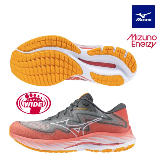 【MIZUNO 美津濃】WAVE RIDER 27 SSW 女款慢跑鞋 J1GD237573(慢跑鞋)