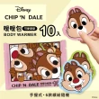 【Disney 迪士尼】奇奇與蒂蒂 手握式-暖暖包-可愛造型(10片X4包)