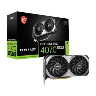 【MSI 微星】RTX 4070 SUPER 12G VENTUS 2X OC 顯示卡