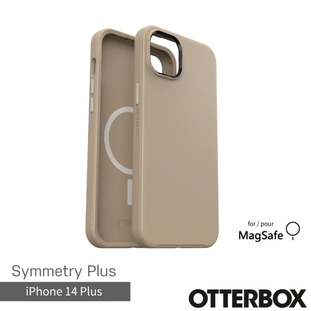 OtterBoxOtterBox iPhone 14 Plus 6.7吋 Symmetry Plus 炫彩幾何保護殼-奶茶(支援MagSafe)