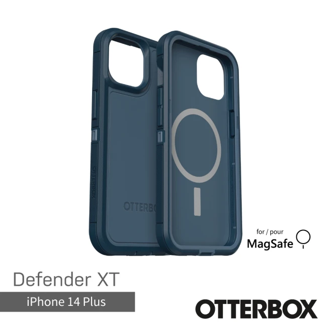 OtterBox iPhone 14 Plus 6.7吋 Defender XT 防禦者系列保護殼-藍(支援MagSafe)
