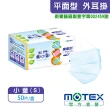 【MOTEX 摩戴舒】平面兒童醫用口罩(50片盒 藍色)