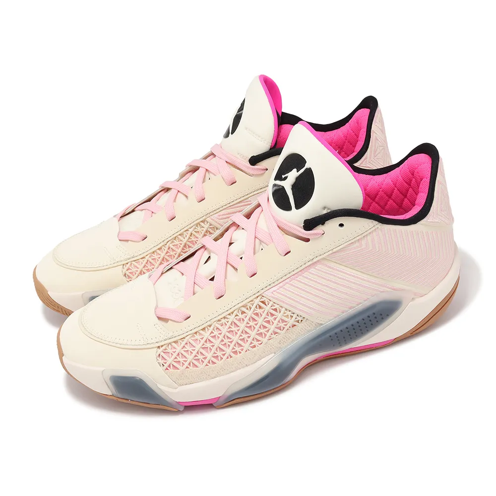 NIKE 耐吉】籃球鞋Air Jordan 38 XXXVIII Low PF 男鞋米白粉紅運動鞋 