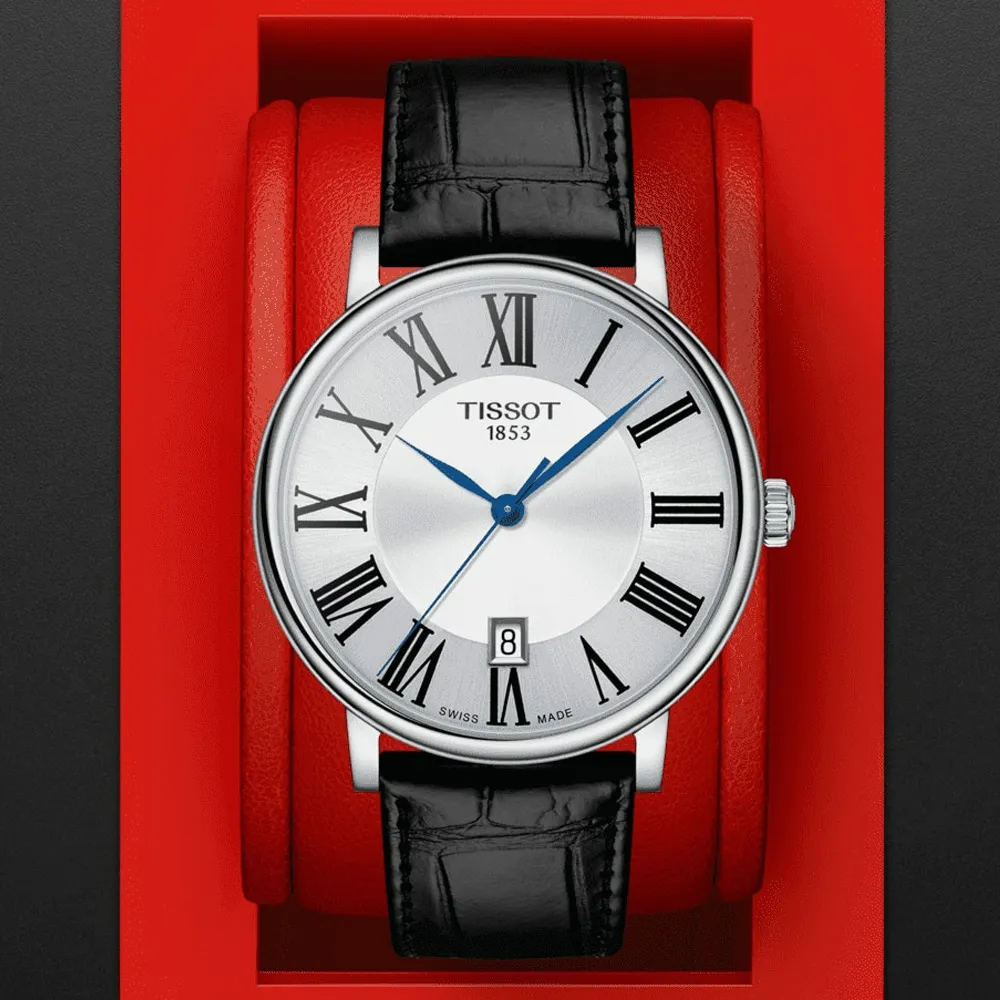 【TISSOT 天梭 官方授權】CARSON 紳士時尚石英腕錶 禮物推薦 畢業禮物(T1224101603300)