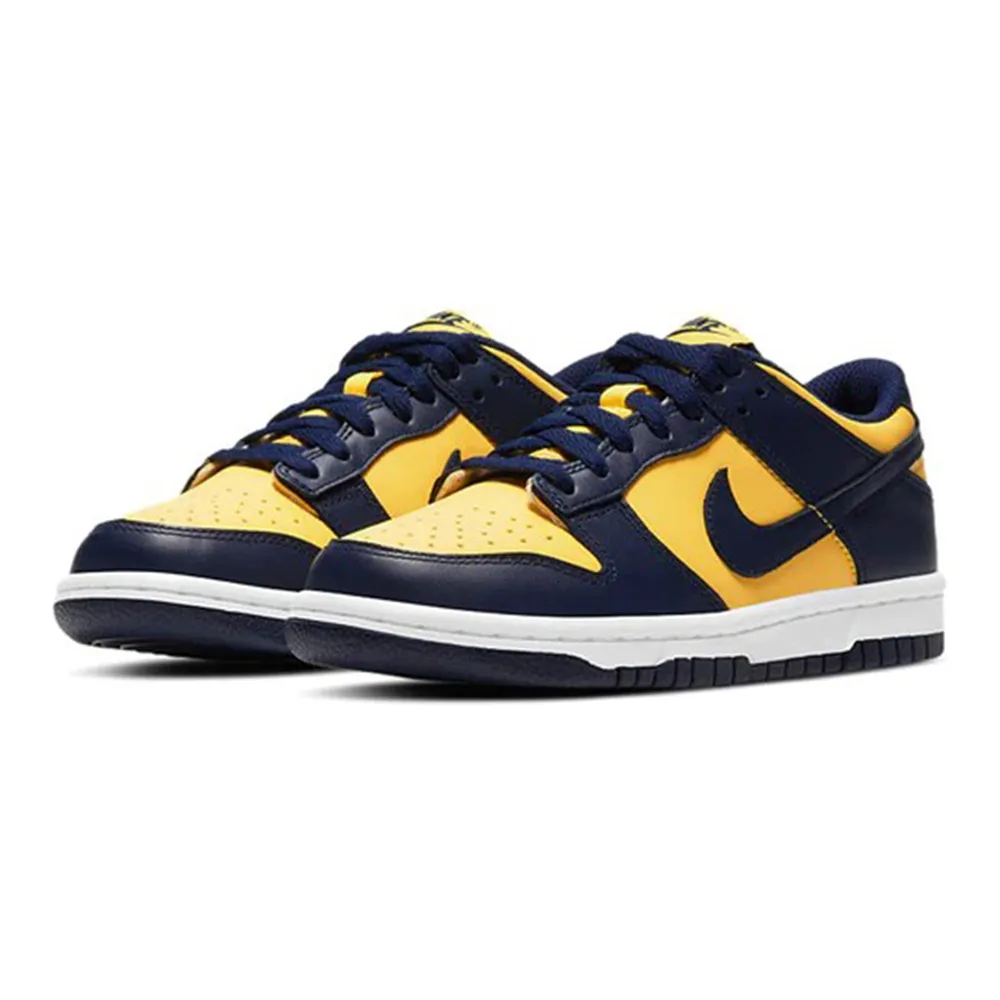 【NIKE 耐吉】Nike Dunk Low 密西根 女鞋 大童鞋 運動鞋 休閒鞋 CW1590-700