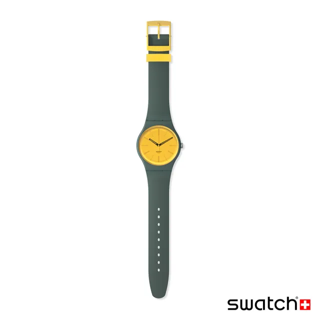 【SWATCH】New Gent 原創系列手錶 GOLD IN THE GARDEN 男錶 女錶 手錶 瑞士錶 錶(41mm)