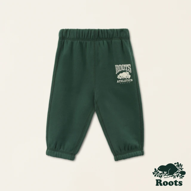 Roots Roots 嬰兒- RBA棉褲(深綠色)