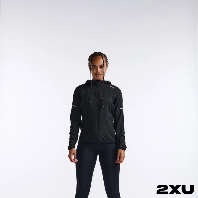 2XU2XU 女 Aero運動外套(黑/反光銀)