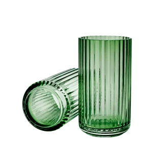 【北歐櫥窗】Lyngby Porcelain Lyngby 靈比 玻璃花瓶(H 25cm、透綠)