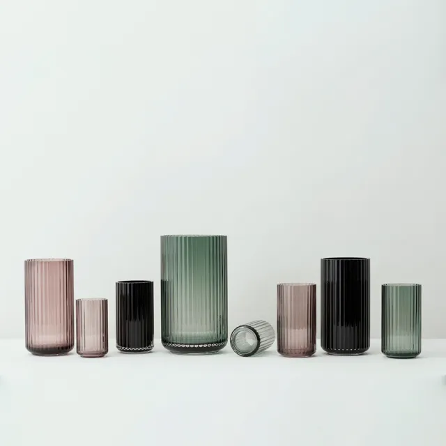 【北歐櫥窗】Lyngby Porcelain Lyngby 靈比 玻璃花瓶(H 25cm、透綠)