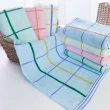 【OKPOLO】台灣製造格紋緞帶毛巾(買六送六)