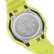 【CASIO 卡西歐】Tone-on-Tone系列 ITZY CHAERYEONG同款單色美學霓光黃時尚腕錶 45.4mm(GA-2100-9A9)