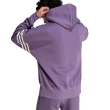 【adidas 愛迪達】New C Hoodie 男款 紫色 休閒 日常 造型 三條紋 刷毛 連帽 帽T 長袖 IN1016