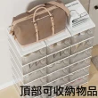 【芊芊居家】3組 透明摺疊鞋盒-6層款 一體式折疊鞋盒  組合式鞋櫃(收納盒 鞋子收納盒 可加疊鞋盒 鞋櫃)