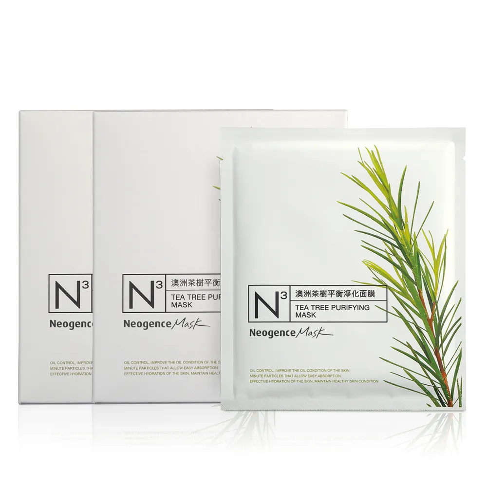 【Neogence 霓淨思】N3澳洲茶樹平衡淨化面膜8片/盒-2入組