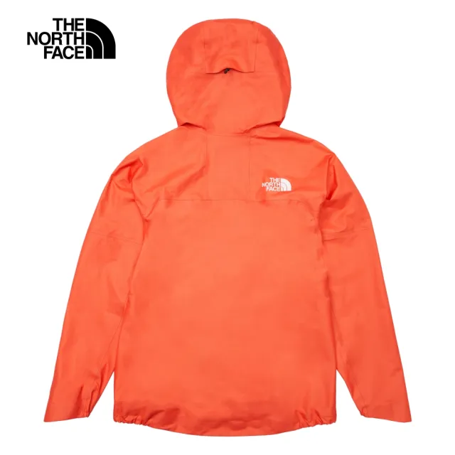 【The North Face】北面女款橘色防水透氣連帽衝鋒衣｜84PSCA1