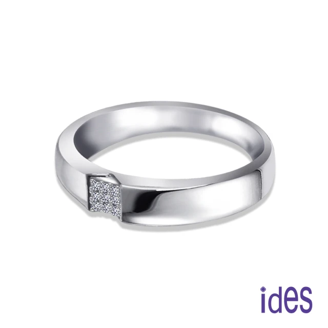 ides 愛蒂思ides 愛蒂思 設計款造型F/VS1鑽石戒指結婚戒男戒/時尚