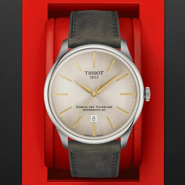 TISSOT 天梭 杜魯爾系列 時尚紳士機械腕錶(T1394