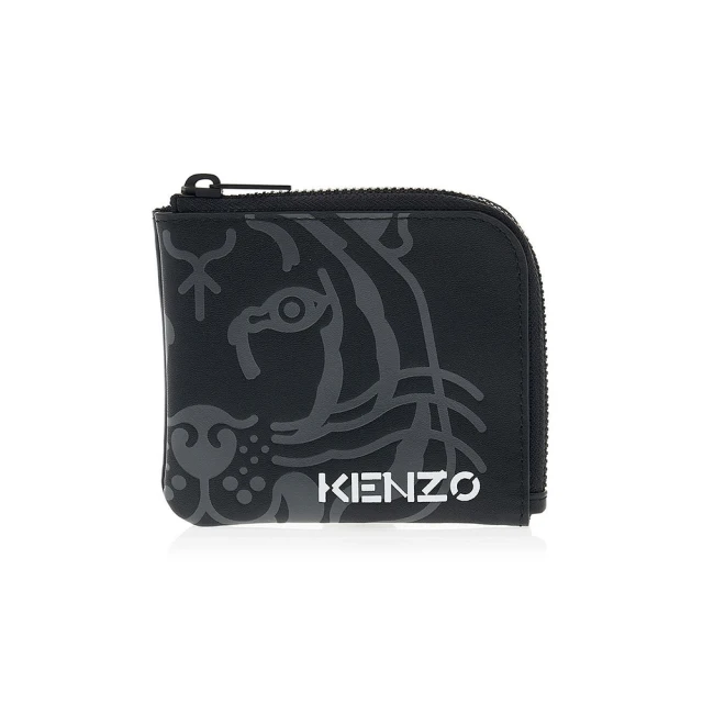 KENZO 品牌字母印花防刮皮革錢包(FB62PM811B0
