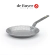 【de Buyer 畢耶】原礦蜂蠟鐵鍋 傳統單柄菱格紋牛排鍋24cm