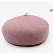 【Belinda】羊毛時尚貝雷帽畫家帽(灰/卡其/摩卡咖/粉色)