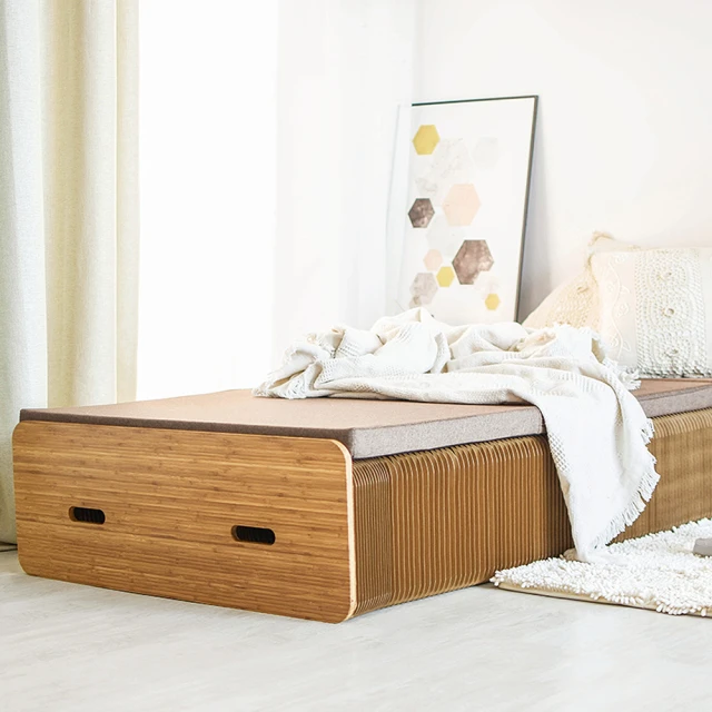 ZAIKU 宅造印象 免安裝 四段可收納折疊床 自帶頭枕 床