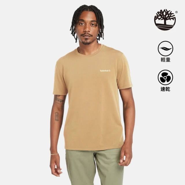 Timberland 男款小麥色 Polartec R 科技快乾透氣短袖 T 恤(A4215EH3)