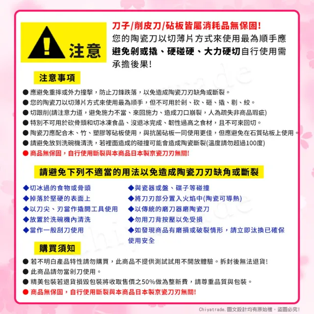 【KYOCERA京瓷】日本京瓷 抗菌多功能精密陶瓷刀 料理刀 廚房三德刀(15cm)