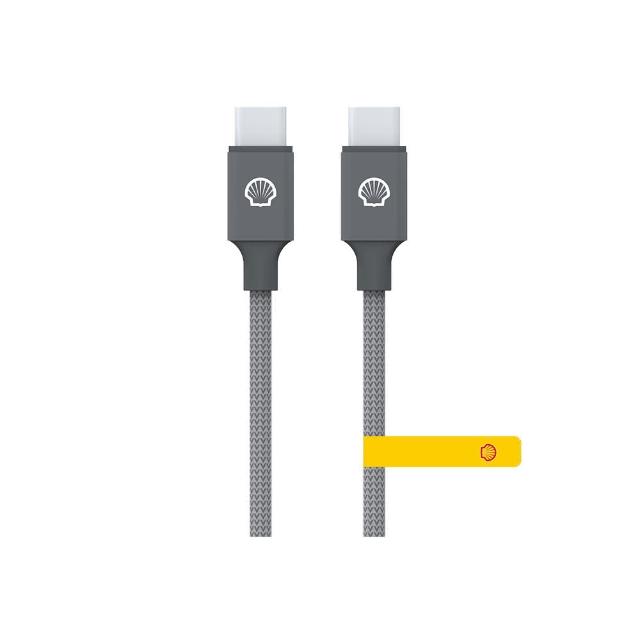 【SHELL 殼牌】USB-C to USB-C反光充電傳輸線 1M(車麗屋)