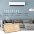 【Beroso 倍麗森】復古木紋智能聲控LED溫濕度計(時鐘 夜燈 寶寶房 辦公室 開學 雨天 潮濕 電子鐘)
