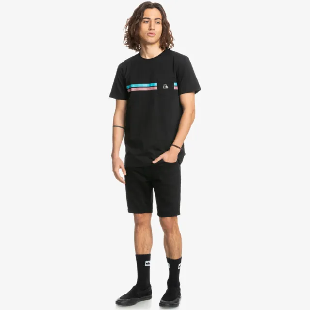 【Quiksilver】男款 男裝 短袖T恤 STRIPED FLOW SS(黑色)