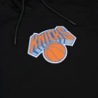 【NBA】NBA 落肩 隊徽刺繡 連帽T恤 尼克隊 男女 黑色(3355149220)