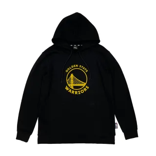 【NBA】NBA 基本款 隊徽 連帽T恤 勇士隊 男女 黑色(3255105020)