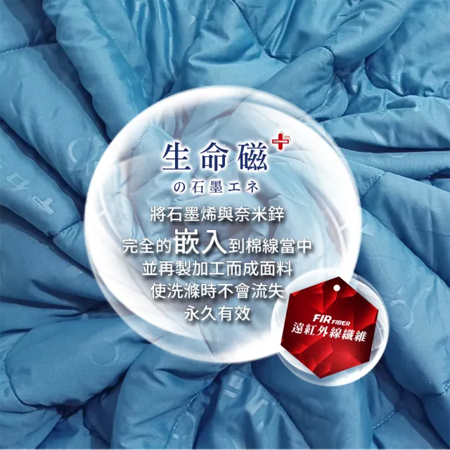 【日本旭川】生命磁石墨烯奈米鋅能量被150x205cm(冬被/舒眠被 超奈米遠紅外線)