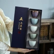 【原藝坊】茶道品茗杯茶具組 燈籠 棱紋 丘明杯(一組五個   三款選一)