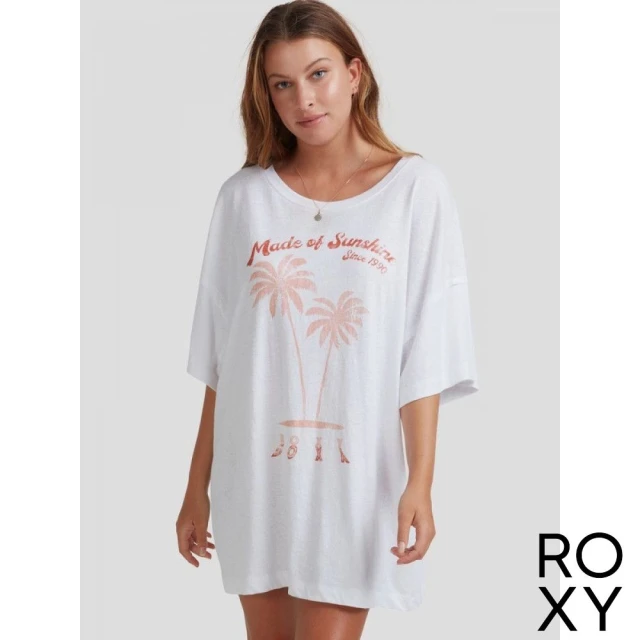 【ROXY】女款 女裝 短袖長版T恤 SWEET JANE TEE(白色)