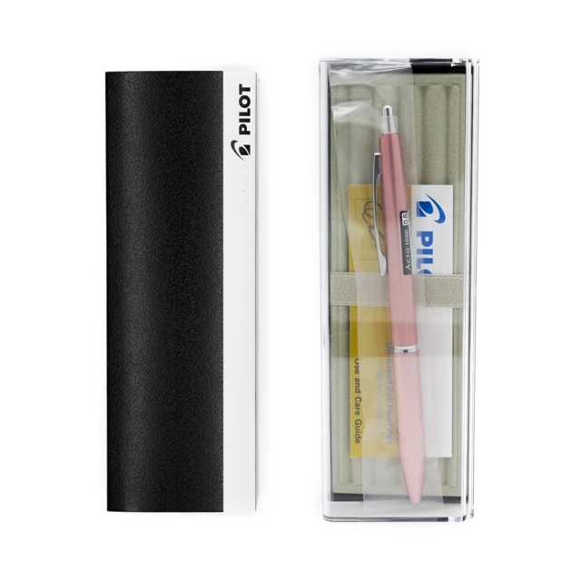 【ZEBRA 斑馬牌】SARASA GRAND 復古黑金屬筆+PILOT Acro1000 0.5mm粉色輕油筆(中性筆 原子筆 辦公用品)