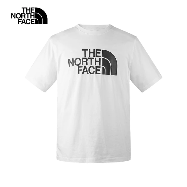 The North Face 北面兒童綠色羅紋領口舒適短袖T