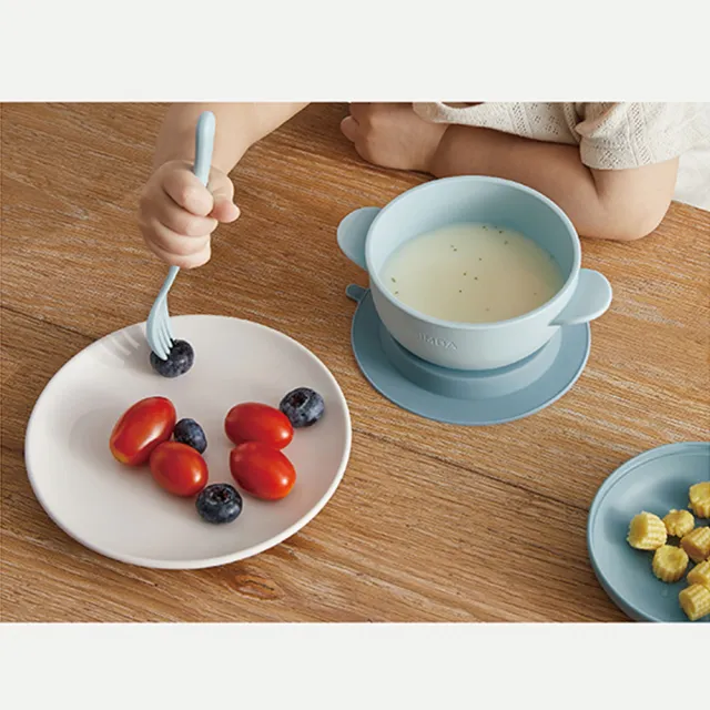 【寶寶共和國】Simba 小獅王辛巴 美味漢堡吸盤碗 晨藍/栗粉/杏茶(寶寶碗 吸盤碗 學習餐具)