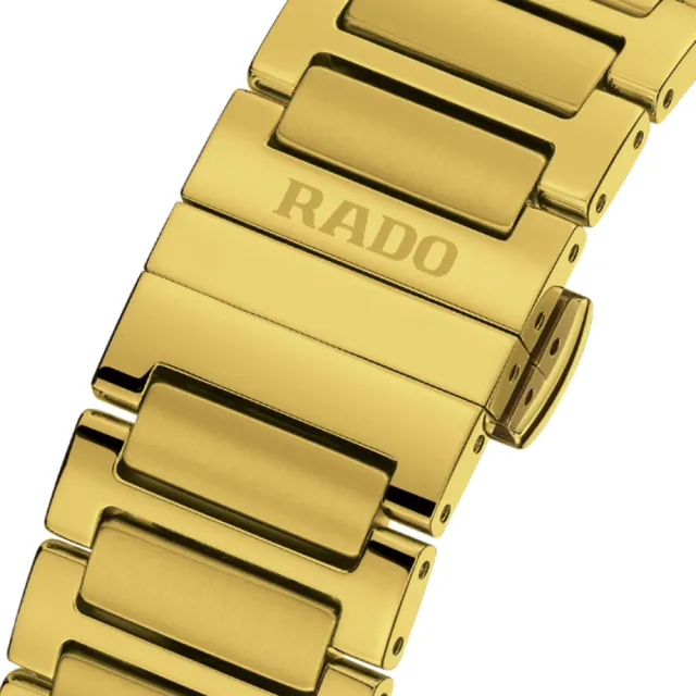 【Rado 雷達表】DiaStar鑽星系列 創始型 拋光黃金色鏤空機械錶-38mm R05(R12164153 防水100米)