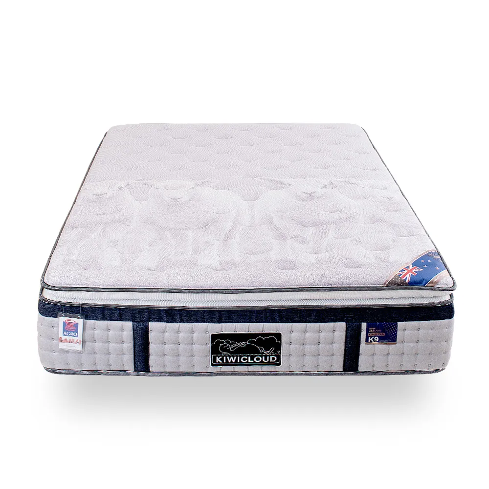 【KiwiCloud專業床墊】K9 威靈頓 獨立筒彈簧床墊-5尺標準雙人(喀什米爾羊毛布+乳膠)