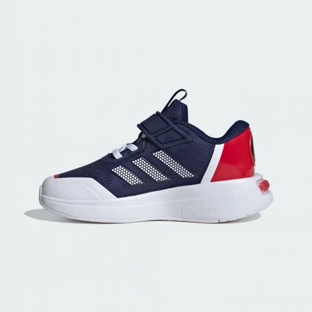 【adidas 愛迪達】運動鞋 童鞋 中童 大童 魔鬼氈 美國隊長 MARVEL CAP Racer EL K 藍紅白 IF3409