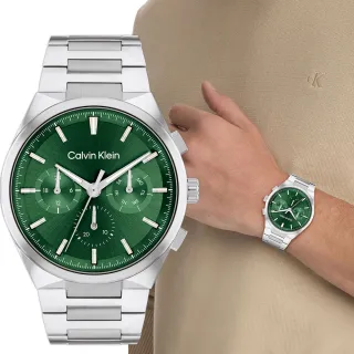 【Calvin Klein 凱文克萊】CK Distinguish 日曆手錶-44mm(25200441)