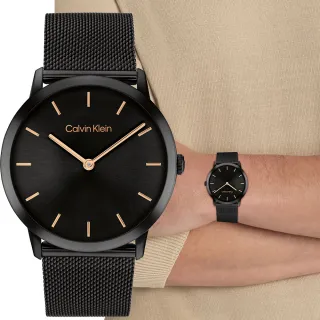 【Calvin Klein 凱文克萊】CK Exceptional 中性錶 米蘭帶手錶-37mm 女王節(25300002)