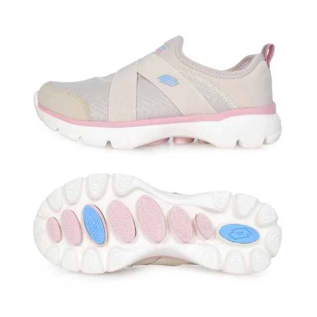 【LOTTO】2女款樂活健走鞋-反光 慢跑 運動 訓練 休閒 燕麥粉藍(LT4AWX5681)