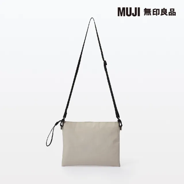 【MUJI 無印良品】撥水加工聚酯纖維隨身側包(共2色)