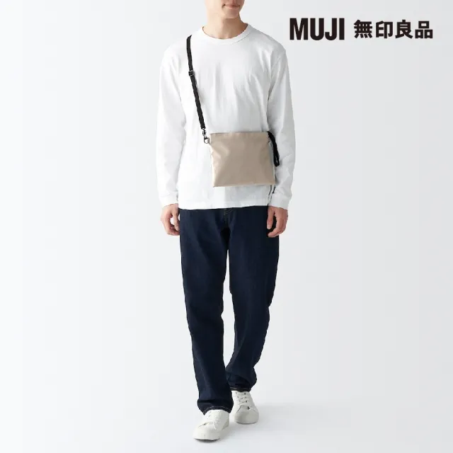 【MUJI 無印良品】撥水加工聚酯纖維隨身側包(共2色)