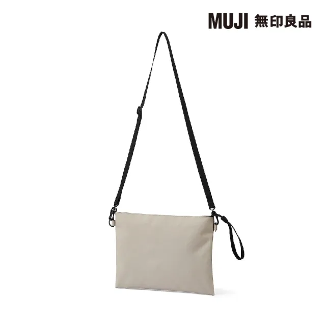 【MUJI 無印良品】撥水加工聚酯纖維隨身側包(共2色)