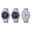 【CASIO 卡西歐】EDIFICE 時尚藍 三針三眼 計時腕錶 41mm(EFB-710D-2A)