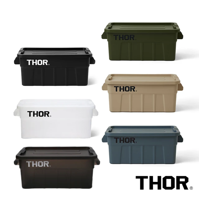 THOR THOR BOX 收納箱 53L(透黑/黑色/軍綠/沙棕/灰藍/透明)